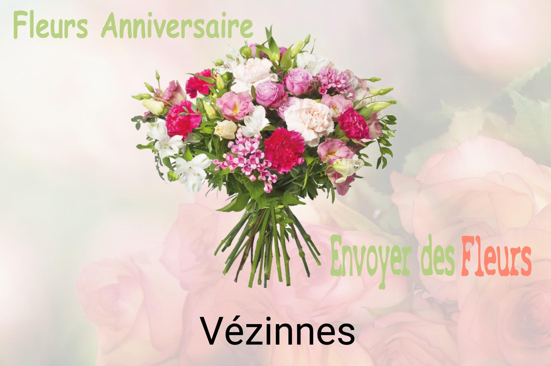 Bouquet de fleurs d’anniversaire livré à Vézinnes