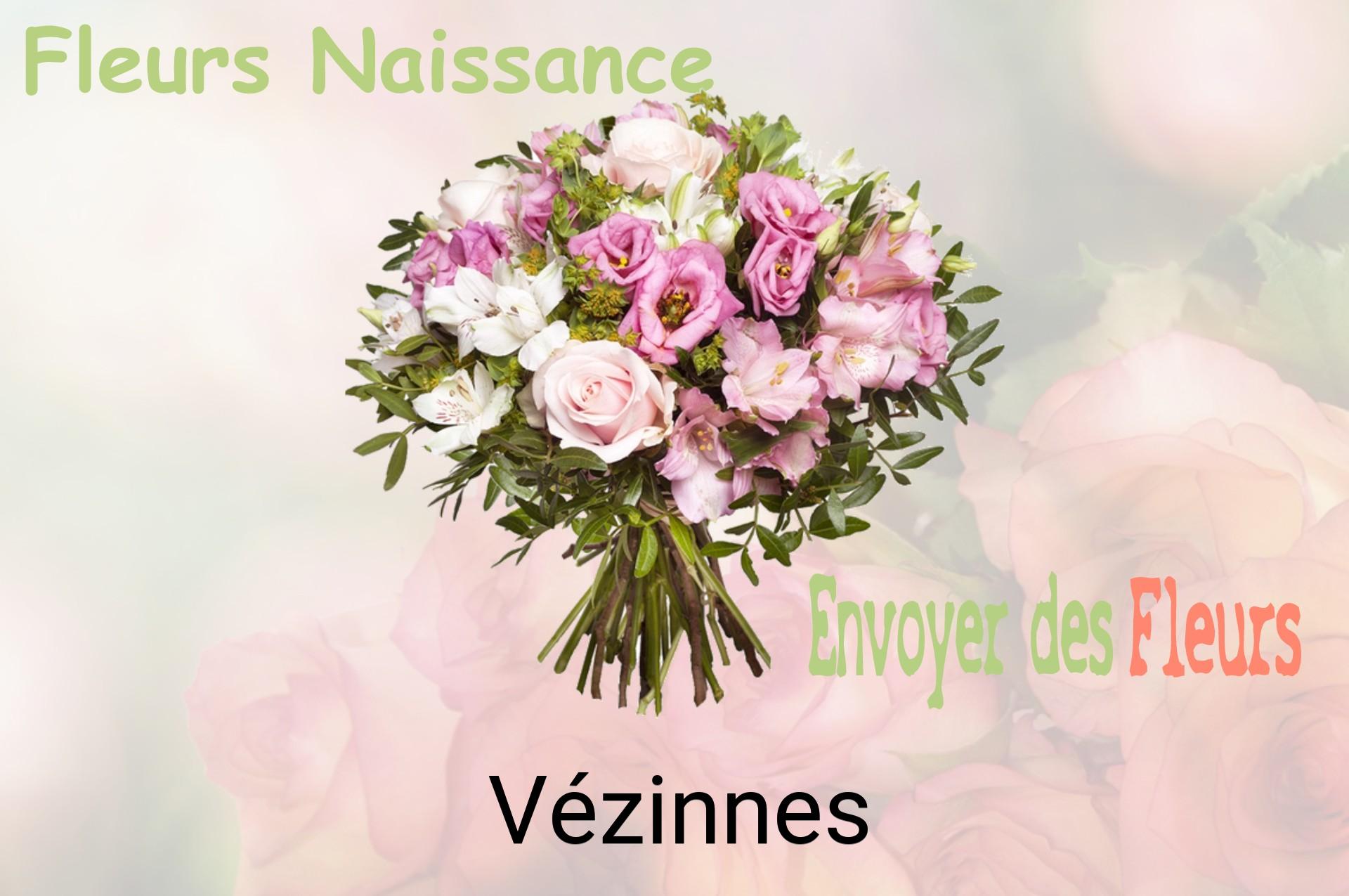 Bouquet de fleurs de naissance livré à Vézinnes